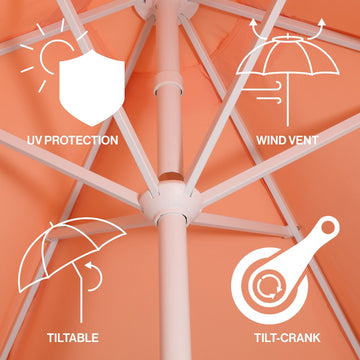 Collins 9 ft. Classic Cottage Tassel Market Patio Umbrella